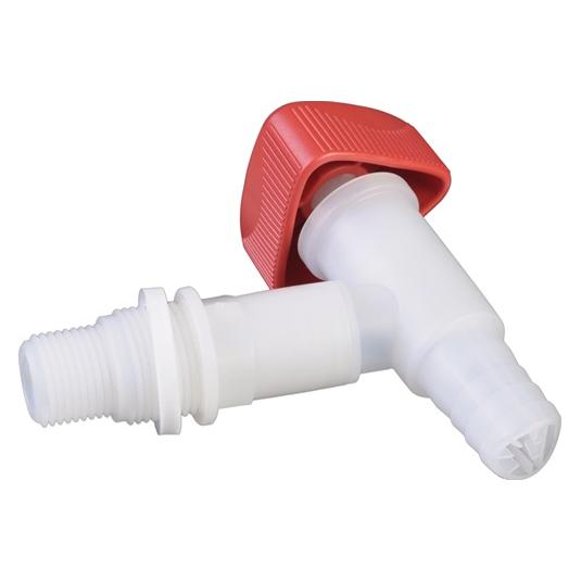 Hünersdorff Auslaufhahn HDPE/LDPE R 1/2+R 3/4 " (550200)