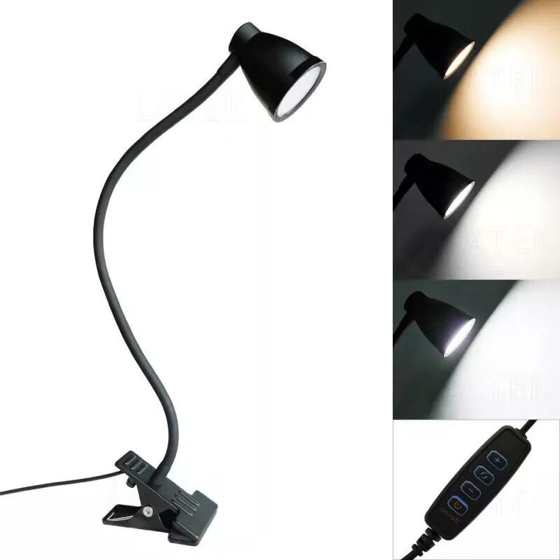 INF LED-Leselampe / Klemmlampe Dimmer 3000-6500K