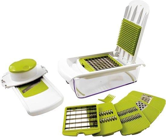 Multifunctionele snijmachine met 7 snijkoppen, wit, plastic