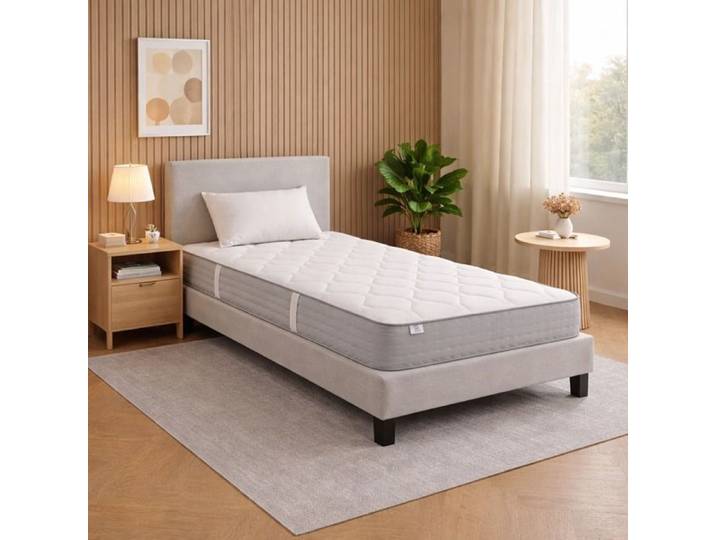 Matelas 90x190 cm Zen 20 cm mousse haute densité ferme face été/hiver + 1 oreiller