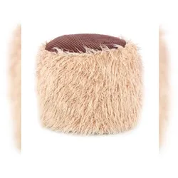 Kayoom Fellpouf Bobtail 125 Beige / Braun
