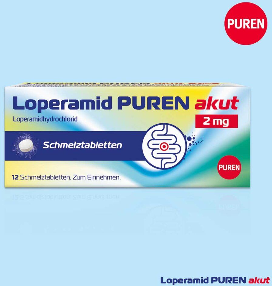 Loperamid Puren Akut 2 mg Schmelztabletten