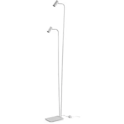 Ideal Lux LED Stehleuchte GINGER PT2, 2-flammig, 2xGU10, 28W, 3000K, 540lm, IP20, weiß IDEA-345314