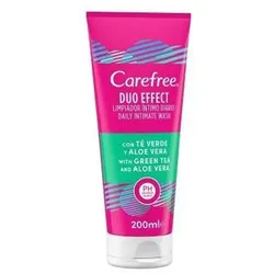 Carefree Duo Effect Intimate Cleanser Green Tea & Aloe Vera 200ml