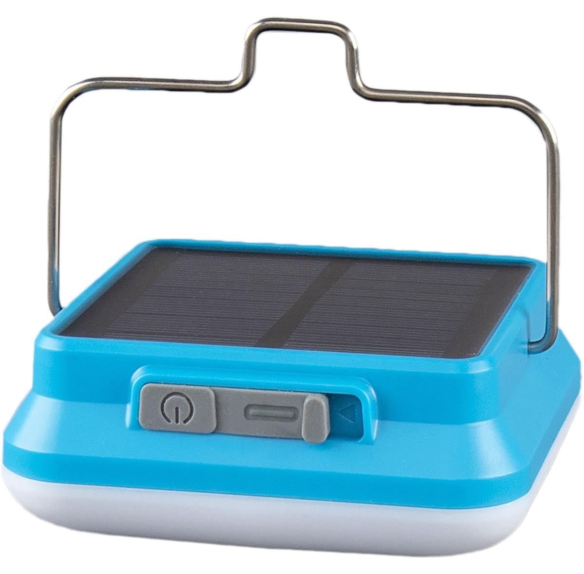 Rubytec Solare USB Solar Lantaarn Blauw met LED voor in de tuin