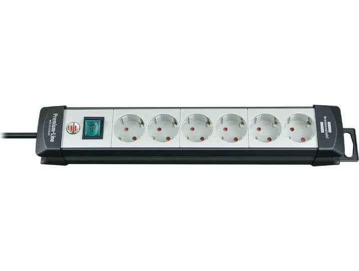 Brennenstuhl 1951560100 power extension 3 m 6 AC outlet(s) Indoor Black\, Light Green
