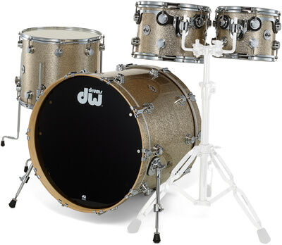 DW PurpleCore Maple Sparkle Glass Nickel Sparkle Glass