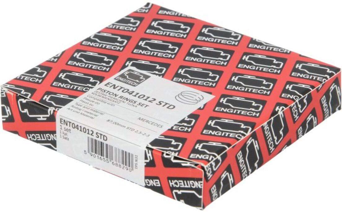 Jeu de segments de piston ENGITECH ENT041012 STD