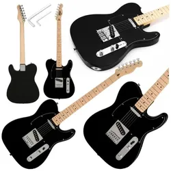 V-tone ETL39 BK 4/4 Telecaster E-Gitarre (E-Gitarre), Gitarre, Schwarz