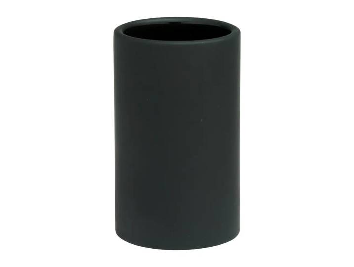 Zahnputzbecher Hip, Byyu, schwarz, Keramik