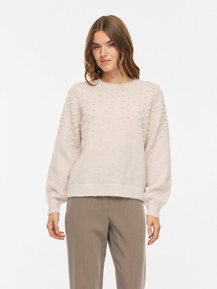 Vila Pullover "Tuli" in Creme - S