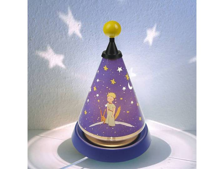 Carrousel kleine prinz - roterend nachtlampje Kleiner Prinz, blauw, Kinderkamer, Kunststof, Tafellamp