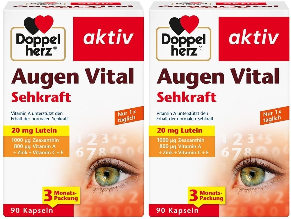 Doppelherz Augen Vital Sehkraft aktiv Kapseln 2x 2x90 St