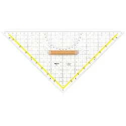 Aristo, Lineal, Tz-Dreieck mit Holzgriff, 32,5 cm, 1648-T (32.50 cm, Kunststoff)