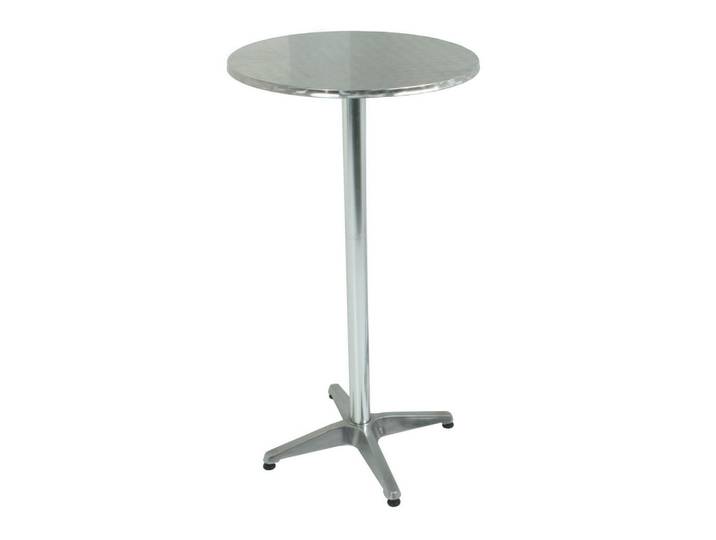 Gardenson Bistrotisch, Silber, Metall, rund, rund, 110 cm, Esszimmer, Tische, Esstische, Esstische rund