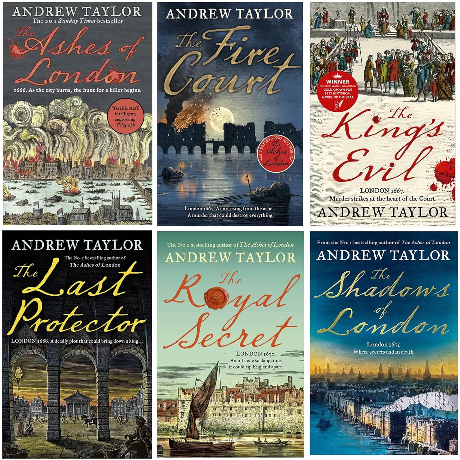 HARPERCOLLINS James Marwood & Cat Lovett 6 Books Collection Set – Historical Crime Mystery Collection