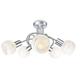 DesignLive Deckenleuchte Bora Chrom, Alu, Nickel, Stahl