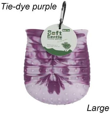 Uplift Picks Portable Dog Paw Cleaner Cup With Soft Brush For Quick Mud Removal purple L