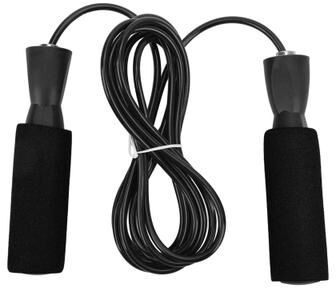 Multisell Products Hub Steel Wire Speed Jumping Rope With Double Bearings And Comfortable Foam Handles For Effective Weighted Workouts black