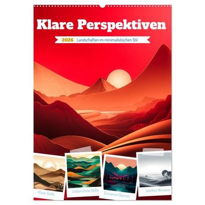 Klare Perspektiven (Wandkalender 2026 DIN A2 hoch), CALVENDO Monatskalender