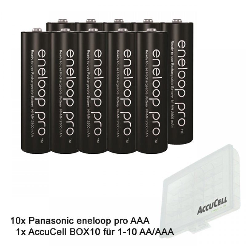 Panasonic eneloop Pro oplaadbare Ni-MH batterij Micro AAA 930 mAh met AccuSafe