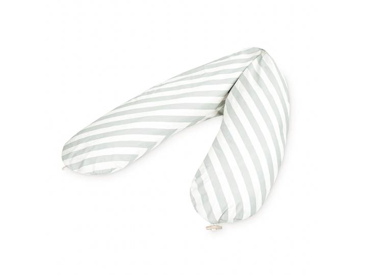Stillkissen JULIUS ZÖLLNER Stripes , grau, B:25cm H:15cm L:190cm, Baumwolle, Funktionskissen, Stillkissen