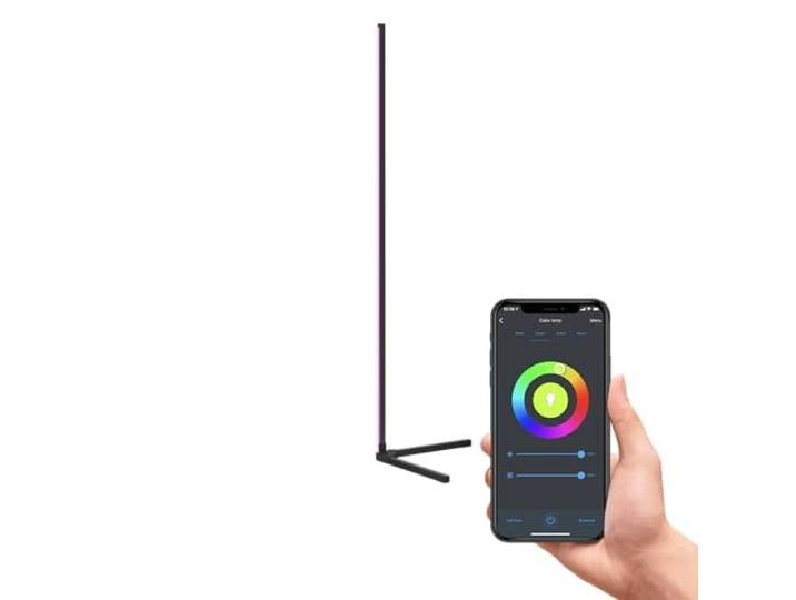 CALEX Lampadaire LED WiFi\, RGB 16M couleurs\, 7W 800lm\, Blanc 3000K\, Alexa/Google/Siri\, musique\, déco salon\, dimmable
