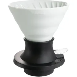 Hario V60-02 Keramiktropfer + Filter, Kaffeebereiter, Weiss