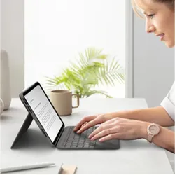 LOGITECH Folio Touch, KeyboardDock mit Trackpad für iPad Air 4/Air 5, Oxford grau, DE