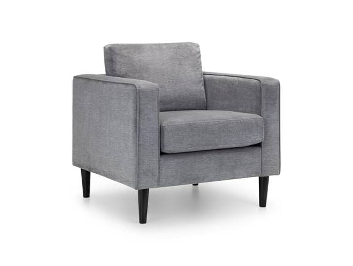 Julian Bowen Hayward Stuhl, Chenille-Stoff, Grau