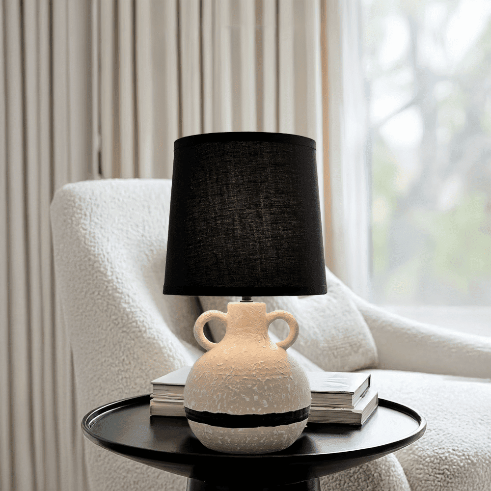 Arlowe Cream & Black Table Lamp