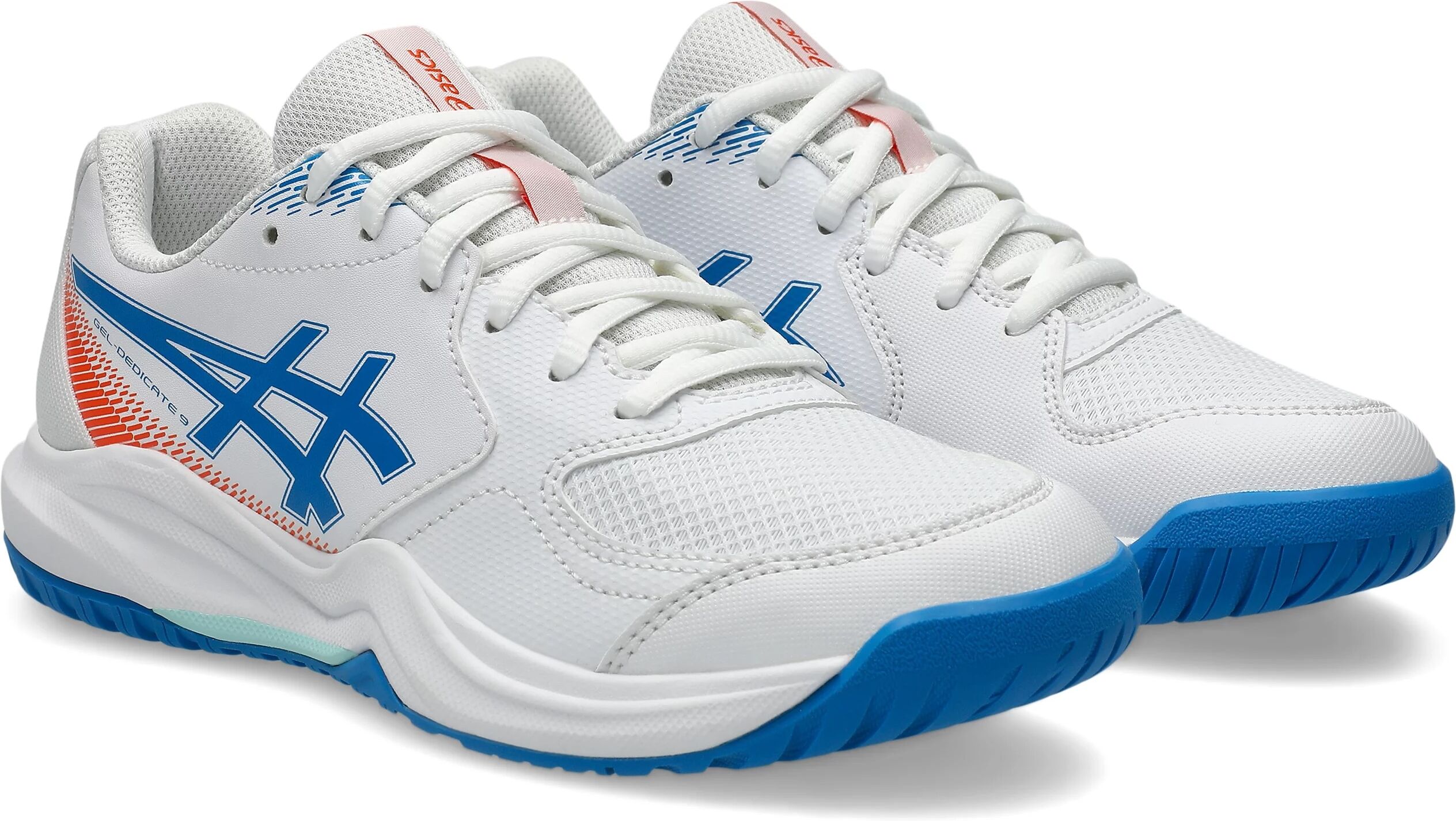 Tennisschuh ASICS "GEL-DEDICATE 9 GS", Kinder, Gr. 39, blau (weiß, directoire blau), Synthetik, Schuhe Tennisschuh, All-Court-Schuh für alle Untergründe