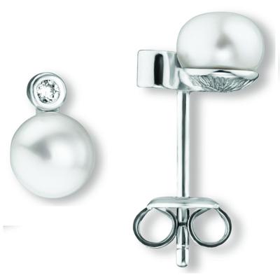 Paar Ohrhänger ONE ELEMENT "Zirkonia Ohrringe Ohrstecker aus 925 Silber", silber, Ohrringe, Damen, Damen,mit Zirkonia, Perlen Silber 925 (Sterlingsilber), Perlen, Silber 925 (Sterlingsilber), Bedeutungsvoll & zeitlos – ein Begleiter mit Persönlichkeit