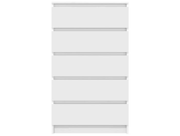 Blanc Commode Salon CHIC Cabinet de rangement Blanc 60x36x103 cm Bois d'ingénierie N17223
