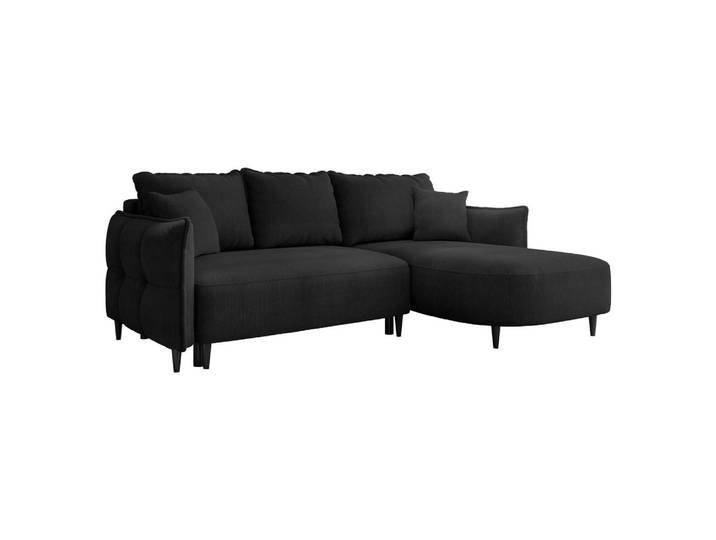 Mirjan24 Ecksofa Sycylia, Seite: Rechts, Anthrazit, Holz, L-Form,L-Form, 244x165 cm, Wohnzimmer, Sofas & Couches, Wohnlandschaften, Ecksofas