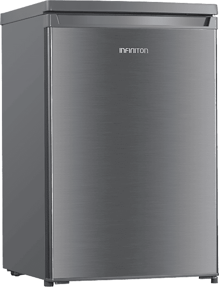 Nevera pequeña - Infiniton CL-109L8XEC, Cíclico, 85 cm, 109 l, Congelador integrado 4*, Inox