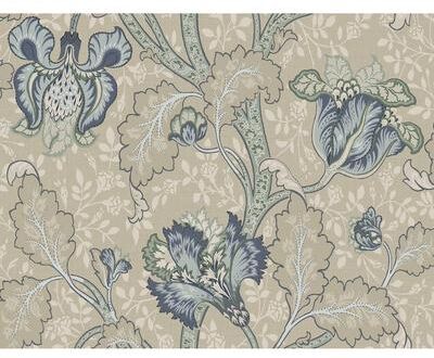 Seabrook Designs Nottingham Jacobean Trail Unpasted Wallpaper