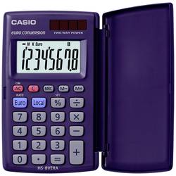 Casio HS-8VERA Taschenrechner Dunkelblau Display (Stellen): 8 solarbetrieben, batteriebetrieben (L x B x H) 104 x 62.5 x 10 mm