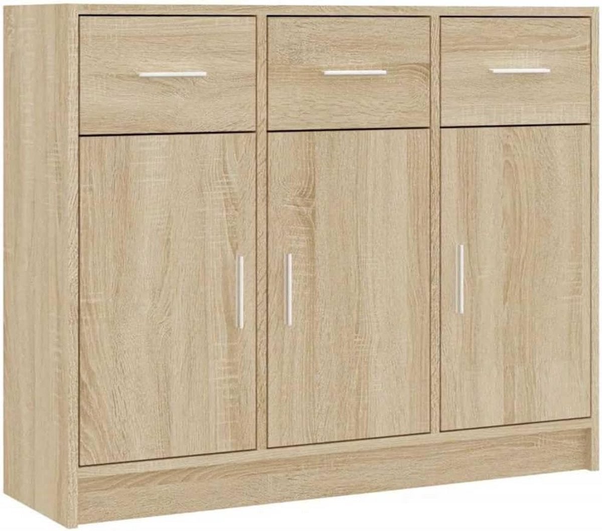 Wandkast Dressoir Sonoma Eiken voor Woonkamer, Hal of Keuken