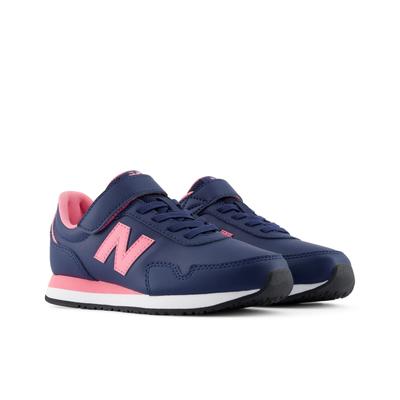 Sneaker NEW BALANCE "323", Mädchen, Gr. 35, blau (nb navy, signal pink), Synthetik, Textil, Schuhe Sneaker