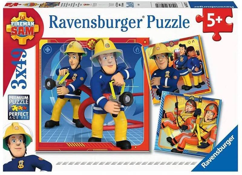 Ravensburger Puzzles 3x49 pcs : Notre héros Sam le pompier