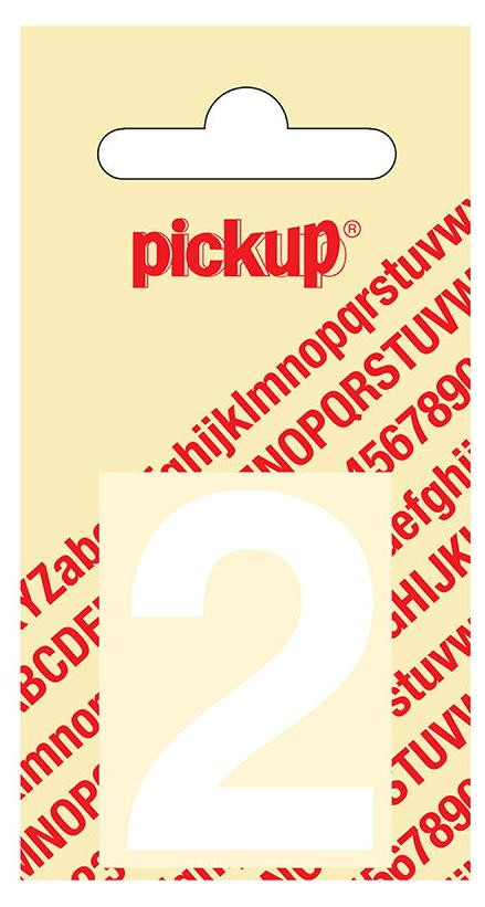 Pickup Plakcijfer Helvetica 40 mm wit