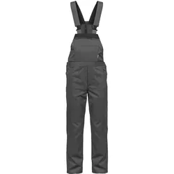 Arbeitslatzhose Schwarzgrau Größe 44 Polyester / Baumwolle 7 Taschen Verstellbare Schultergurte VITO