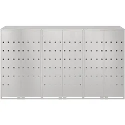 vidaXL Oltonus (Komplett aus Edelstahl ohne Pflanzkasten), Abfalleimer, Silber