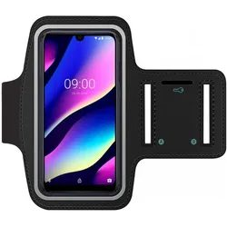SmartFitness Wiko View 3 Handy Sport Armband, Smartphone Sportarmband, Schwarz