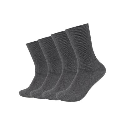 Socken CAMANO "comfort", Gr. 39-42, blau (dunkelblau), Baumwollmischung, unifarben, Socken Socken, superweiche Bündchen, venenfreundliche Socken