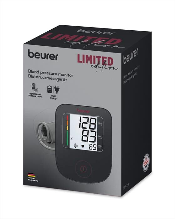 BEURER Misura Pressione Bm 23 Limited Edition 2025-nero E Bordeaux