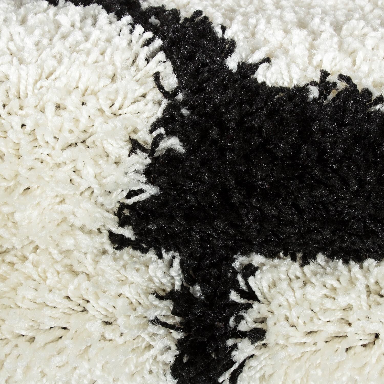 Kinderteppich AYYILDIZ TEPPICHE "Fun 6001" Gr. 10, schwarz, H:30mm Ø:120cm, Kunstfaser, Teppiche, Kinderteppich, robuster Kurzflor, Fussball, Kinderzimmer schwarz Ø 120cm 1 Stk., 30mm, Ø 120cm