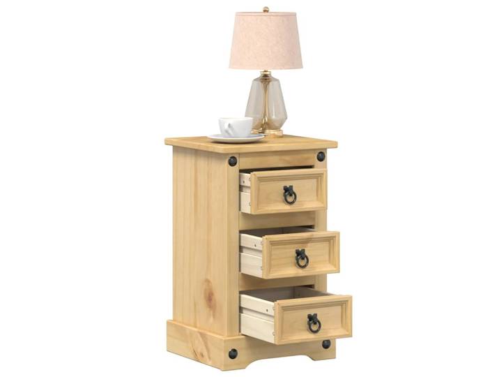 vidaXL Nachttisch Corona 35x32,5x58 cm Massivholz Kiefer