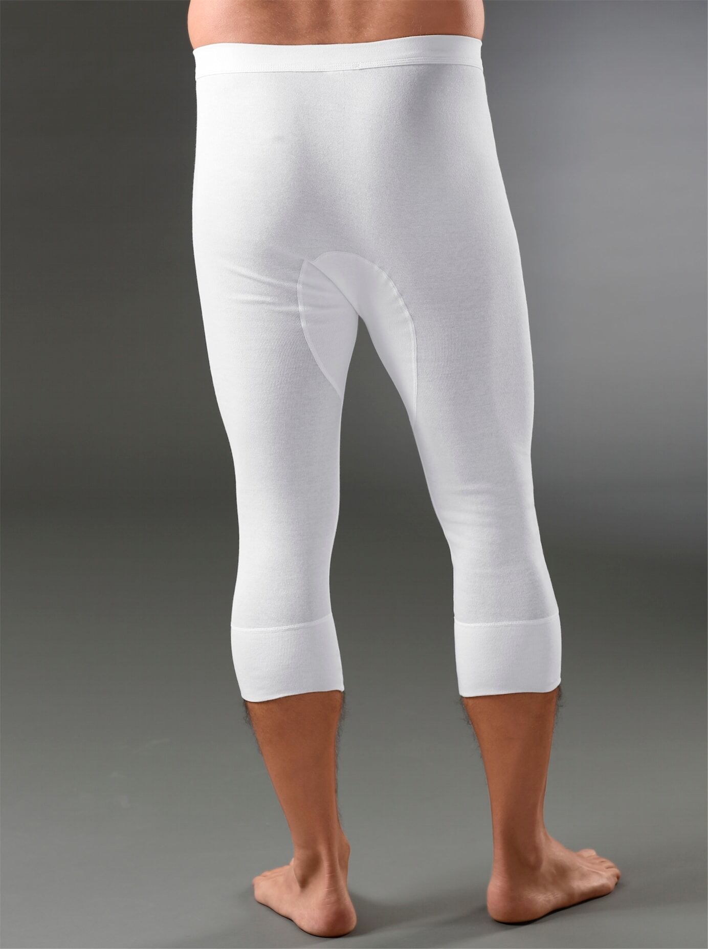 Lange Unterhose KINGS CLUB, Herren, Gr. 8, 2 Stk., Doppelripp, weiss (weiß), 100% Baumwolle, Unterhosen Lange Unterhose weiß 8, 2 Stk., Doppelripp